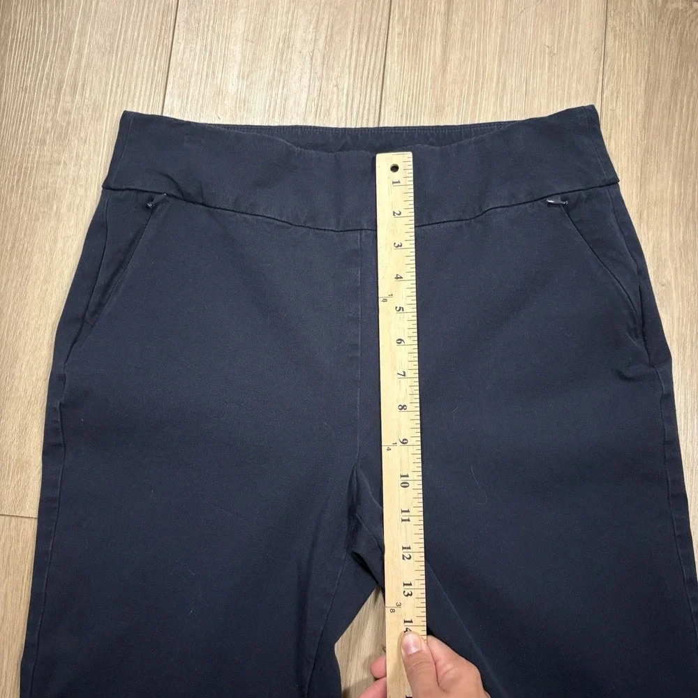 Soft Surroundings Pants TM Navy Blue Pull On Stretch Comfort Lounge Straight Leg - Picture 4 of 9